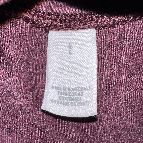 Aerie Chill Play Move Capri Leggings Women's Heathered Purple/Maroon Cutout Ties - Picture 9 of 15